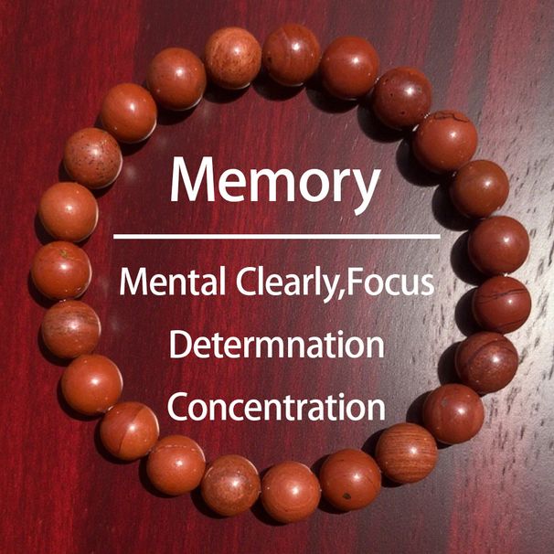 TK Natural Red Jasper Bracelet – 8mm A-Grade Plain Ring Beaded Jewelry, Wholesale Healing Stone Unisex_voghion.com