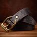 Cinture da uomo personalizzate in rilievo, fatte a mano, in vera pelle, con strato superiore in pelle, fibbia retrò in rame, cintura da uomo personalizzata alla moda._voghion.com