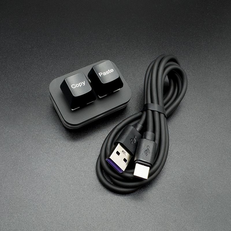 Copy Paste Office USB Shortcut Installation-Free Typec Chinese And English Two-Key Hot Plug Custom Keyboard_voghion.com