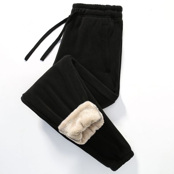 Herrenbekleidung Thermohose mit Fleecefutter für Herren – Hochelastische Winter-Basisschicht mit Sherpa-Innenseite_voghion.com