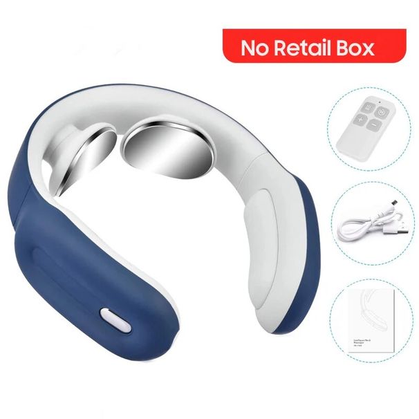 Negozio di bellezza Massaggiatore con calore intelligente Cordless 3 modalità 15 livelli Smart Electric Pulse Ricaricabile Massaggio al collo_voghion.com