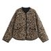 Women's Autumn/Winter New Fashion Animal Pattern Printed Cotton Jacket_voghion.com