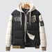 Giacca invernale da baseball da uomo - Cappotto con cappuccio spesso e bottoni in corno di cervo (L-4XL)_voghion.com