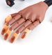 Εξοπλισμός εξάσκησης τέχνης νυχιών με 100 τεμάχια ψεύτικα νύχια Ρυθμιζόμενα εύκαμπτα εκπαιδευτικά μανικιούρ Προσθετικά χέρια Τέχνη νυχιών ψεύτικα χέρια_voghion.com