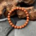 TK Natural Red Jasper Bracelet – 8mm A-Grade Plain Ring Beaded Jewelry, Wholesale Healing Stone Unisex_voghion.com