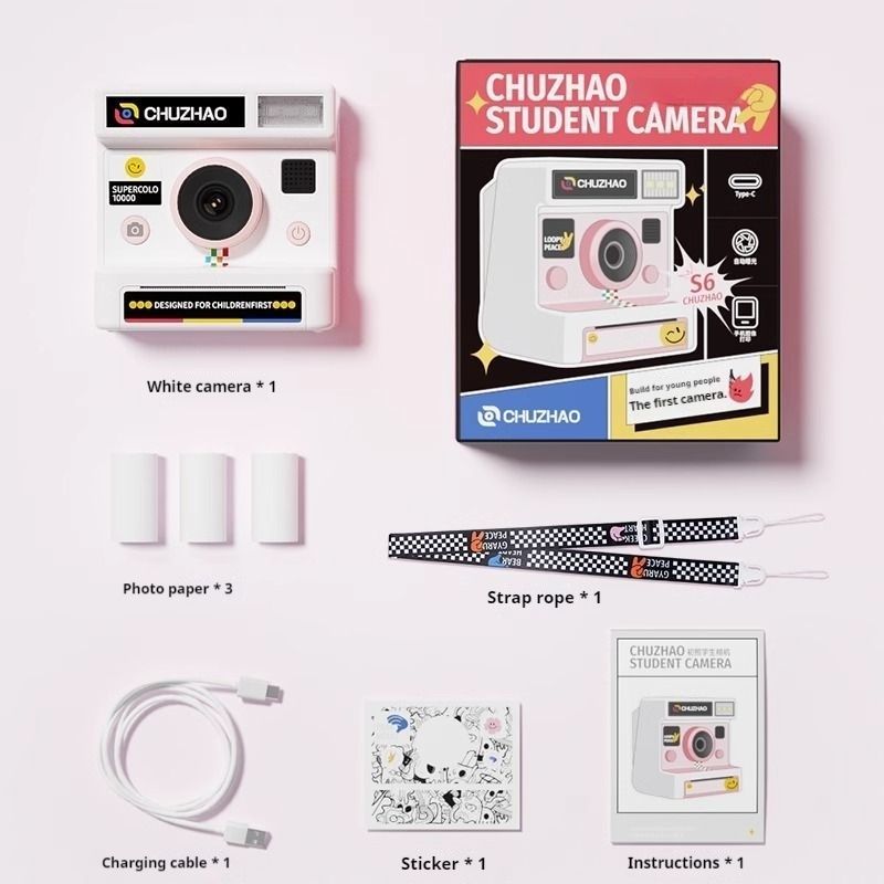 Children's Polaroid Can Take Photos, Print Cameras, And Directly Produce Color Photos. Toys For Elementary School_voghion.com