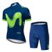 2025 Movistar Radtrikot-Set Fahrradbekleidung Atmungsaktiv Schweißableitend Anpassbares Design_voghion.com
