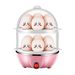 Double Layer Egg Steamer 14-Capacity - Hard Boiled Cooker Automatic Shut Off BPA-Free Kitchen Appliance Energy Saving_voghion.com