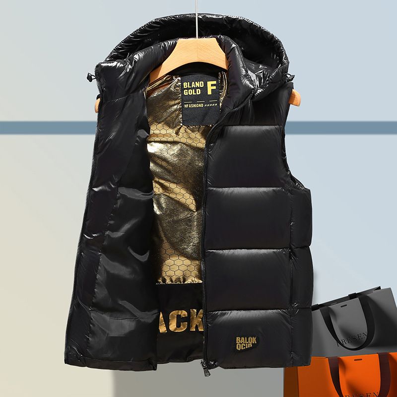 Vyriški drabužiai apatinė medvilninė liemenė laisva laisvalaikio pastorinta liemenė_voghion.com