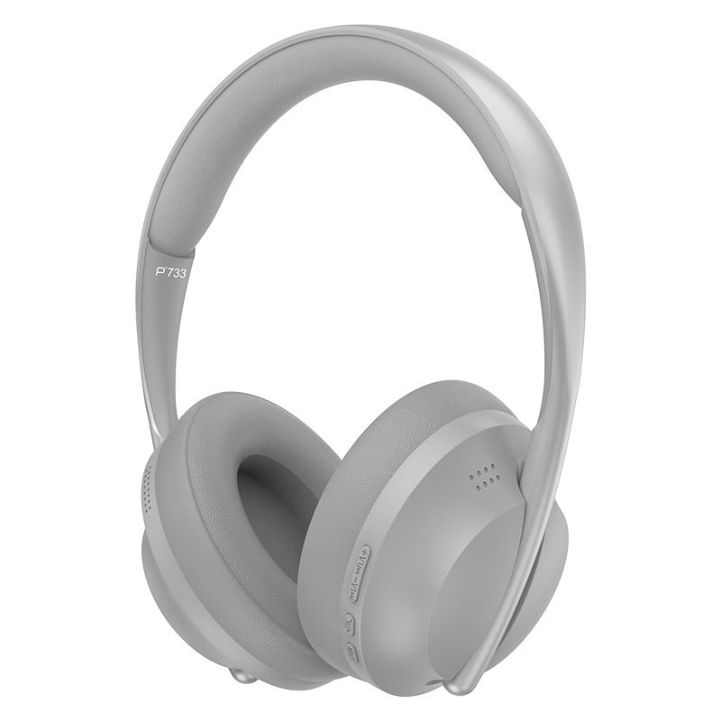 Cuffie Bluetooth over-ear wireless P733 con bassi profondi, archetto regolabile, microfono integrato, connessione multi-point per casa/ufficio/viaggi_voghion.com