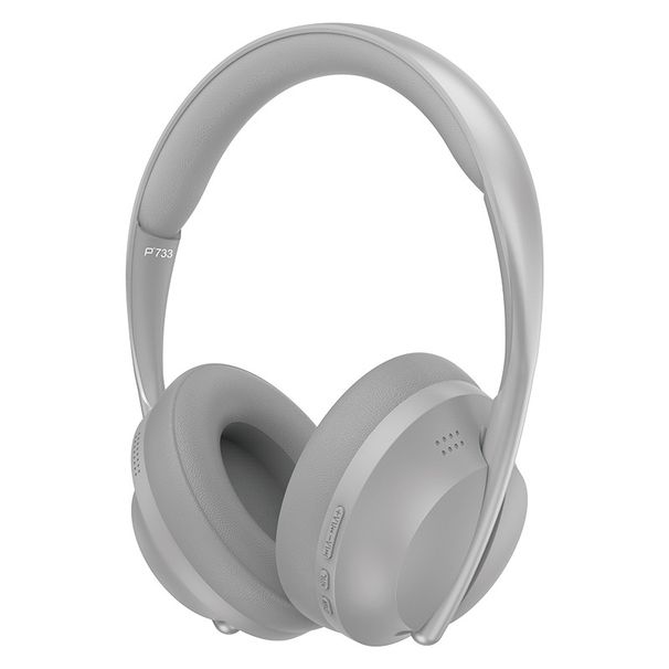 Cuffie Bluetooth over-ear wireless P733 con bassi profondi, archetto regolabile, microfono integrato, connessione multi-point per casa/ufficio/viaggi_voghion.com