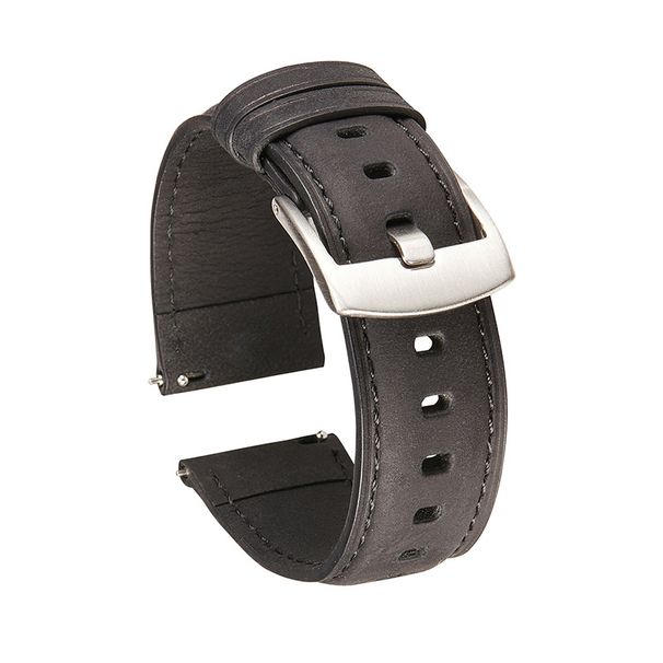 Horlogebanden Crazy Horse leren band Smart Quick Release horlogeband Schurend leer leren band zacht 20/22m_voghion.com