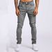 Suitable For All Seasons New Men's Jeans Ins Trend Slim Fit Denim Pants_voghion.com