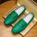 Fashion Men Casual Leather Shoes Luxury Italian Soft Men Loafers Handmade Moccasins Men Breathable Slip On Boat Shoes Plus Size_voghion.com