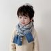 2025 Kinder-Farbstrickschal, Herbst- und Winter-Warmwollschal für Babys_voghion.com