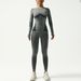 Autumn Winter Moisture Wicking Suit Seamless Training Thermal Ski Quick-Dry Underwear Set Fitness Sportswear_voghion.com