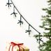 NUCHI Velvet Handmade Bow Garland - Bell Flag Christmas Tree Hanging Ornaments_voghion.com