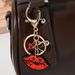 Lip Heart Keychain Fashion Bag Car Key Pendant Small Accessories Gift_voghion.com