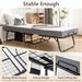Portable Folding Bed Metal Frame Rollaway Bed With Memory Foam Mattress & Wheels_voghion.com
