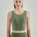 High-strength Yoga Vest For Women, Brushed For A Bare-skin Feel, With Padded Cups And Supportive Design, Fitness Bra With A Beautiful Back,_voghion.com