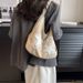 Star Pattern Women's Trendy One Shoulder Underarm Bag With Large Capacity And Versatile Student Commuting Tote Bag_voghion.com