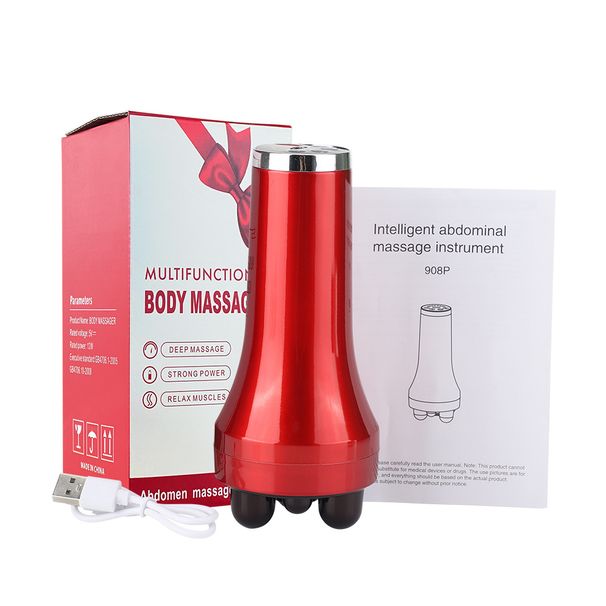 Fully automatic heating for massaging the belly waist, handheld and adjustable red light abdominal massager_voghion.com
