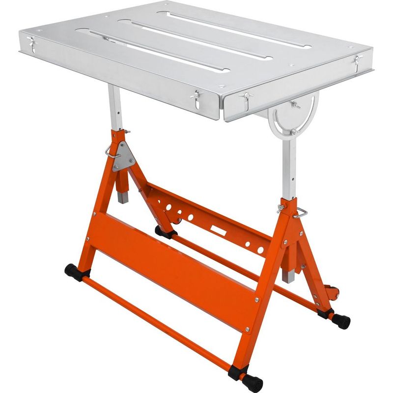 Welding Table 30' X 20', 400lbs Load Capacity Steel Welding Workbench Table On Wheels, Folding Work Bench With Three 1.1' Slot, 3 Tilt Angles, Adju_voghion.com