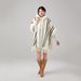 Women's Coat With Fringe Hooded Warm Cape, Terry Cloth Lining, Thickened Wool, Oversized Cardigan_voghion.com