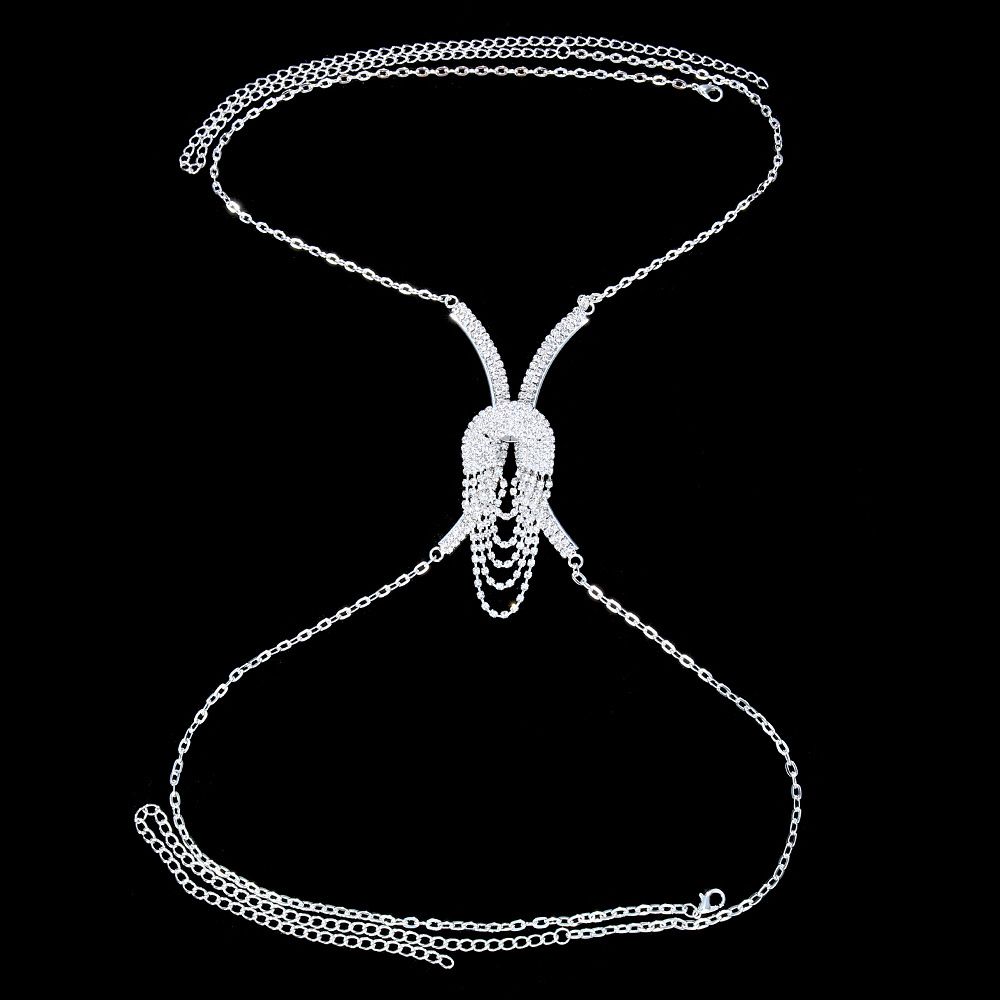 módní doplňky sexy střapce na hrudi ve tvaru srdce, bikiny s kamínky na tělo_voghion.com