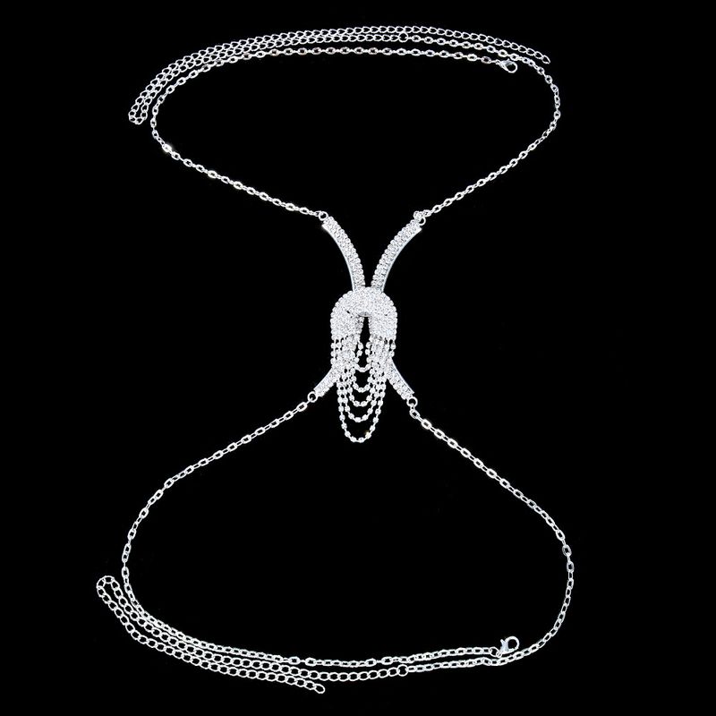 accessori moda sexy a forma di cuore nappa petto bikini strass catena corpo_voghion.com