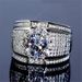 Group Set With Full Diamond Men's Luxury Silver Ring_voghion.com