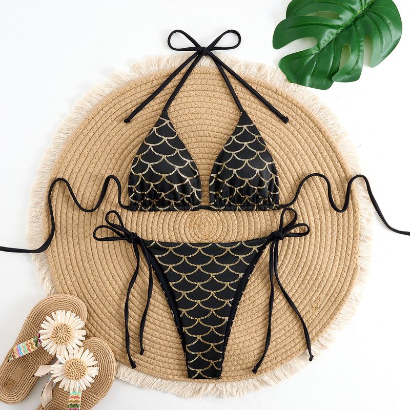 Dameskleding Tweedelig badpak Sexy felgekleurd tweedelig bikinibadpak_voghion.com