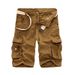 Herrkläder Cargo-shorts Baggy 7-punkts mellanlängd multi-ficks casual camo sweatpants_voghion.com