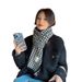 Sciarpa lavorata a maglia Thousand Bird Grid da donna, autunno inverno, edizione coreana, calda e spessa, protezione per il collo delle coppie di studenti_voghion.com