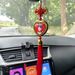 New Round Heart Shape Rotatable Mao Zedong Rearview Mirror Pendant Car Interior Chinese Knot Tassel Ornament_voghion.com