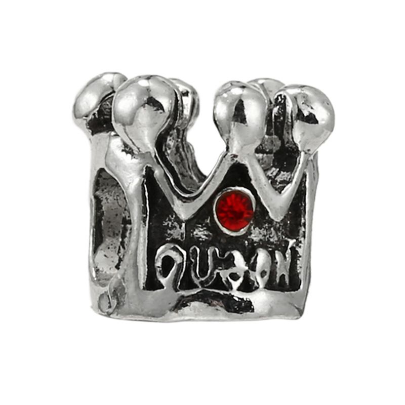 Jewelry Findings & Components Luxury Red Leaf Pendant Alloy Crown Lipstick Beaded Accessories DIY Jewelry Findings & Components_voghion.com