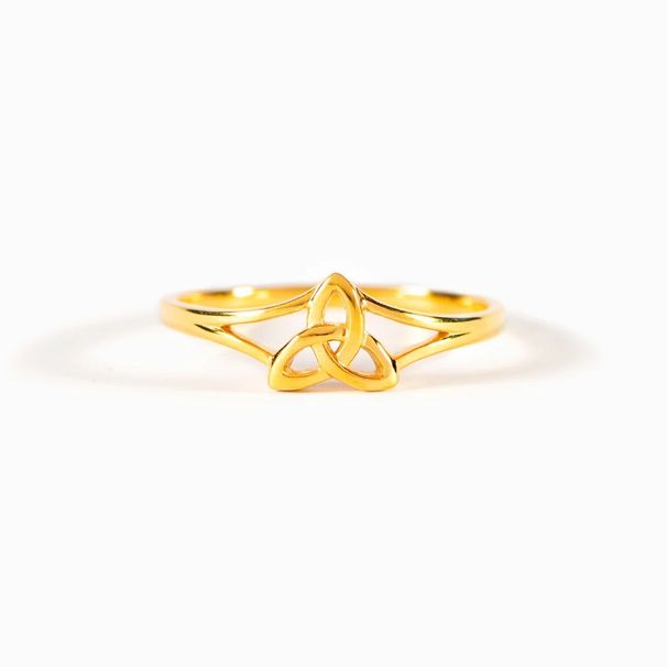 Anello in argento sterling S925 per donna, design semplice con triangolo di diamanti geometrici, anello Niche Ins All Match_voghion.com