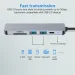 HUB USB C 4/5/6/8 en 1 Type C vers adaptateur USB 3.0 compatible HDMI Type C HUB Dock pour MacBook Pro Air IPad Pro séparateur USB C_voghion.com