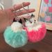 Niedliche umweltfreundliche Plüsch realistische Katze Tier Figur Schlüsselanhänger Rucksack Anhänger Geschenk_voghion.com