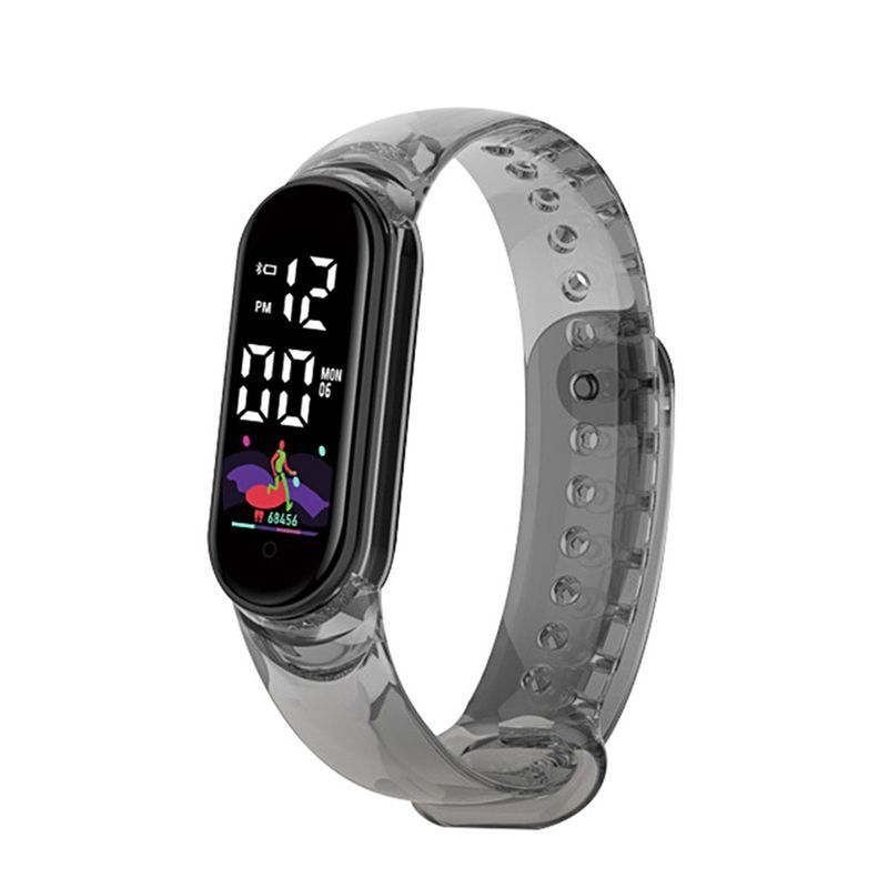 Xinweiqing Elektronisches Armband Transparentes Armband LED Mädchen Jungen Sport Digitaluhr Weihnachtsgeschenke Für Den Außenbereich_voghion.com
