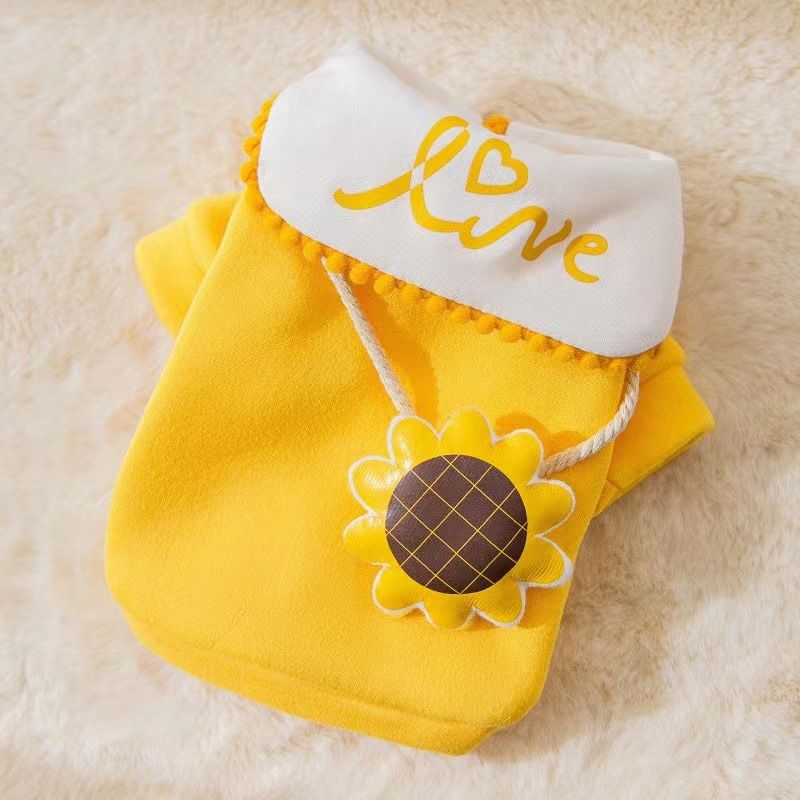 Pet Products Cute spring, autumn and winter puppy sweatshirt cat two legged clothes small dog puppy Teddy Bichon Pomeranian Bichon clothes_voghion.com