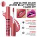 Lipgloss, matt, feiner Glitzer, Lip Glaze, langanhaltend, Antihaft-Cup, nicht verblassend, Nude-Lippenstift, Lipgloss_voghion.com