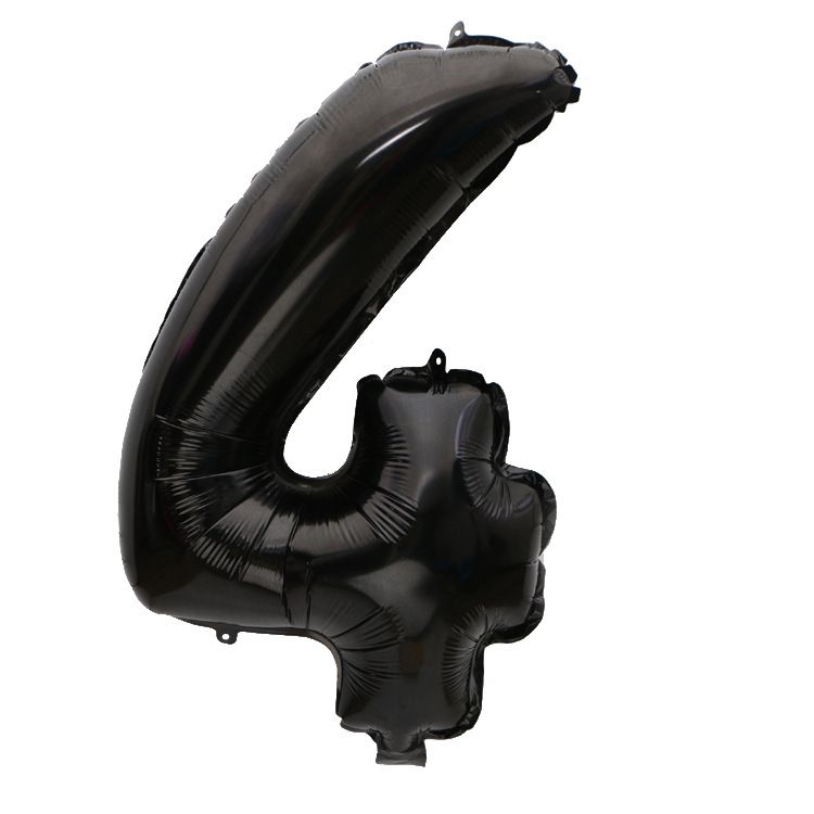 32" große riesige Folienballons mit Zahlen – Schwarz und Rot, hochwertiges Aluminiummaterial, perfekt für Geburtstagsfeiern und Eventdekorationen (0-9 komplettes Set erhältlich)_voghion.com