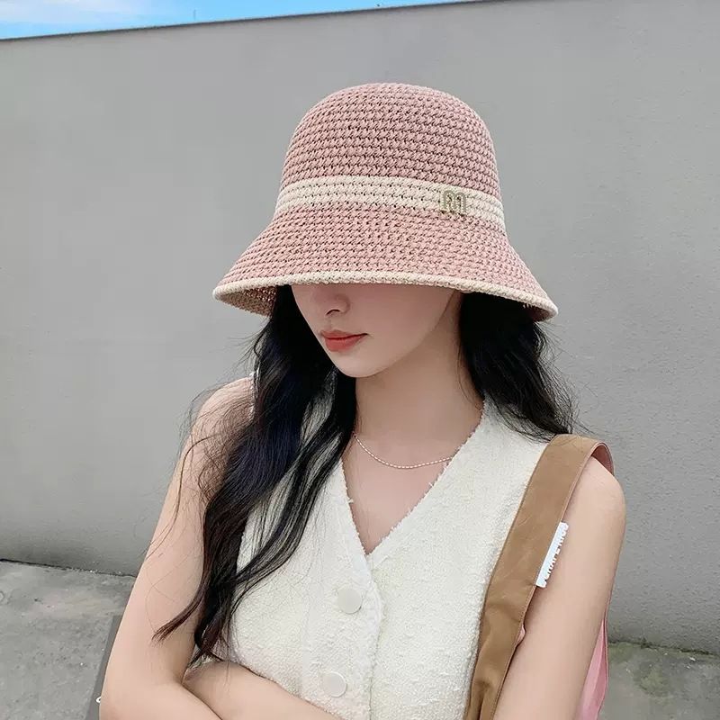 Cappello da pescatore con grande circonferenza della testa, da donna, primavera ed estate, alla moda casual, con grandi gronde, parasole anti-ultravioletto, cappello da pescatore versatile_voghion.com