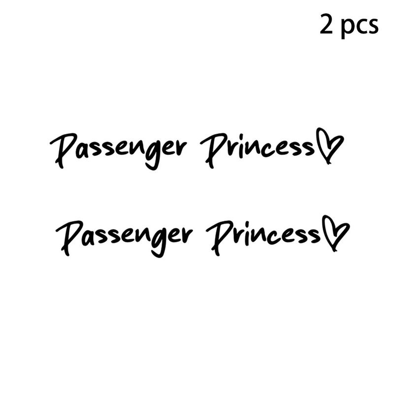 2 pack Passenger Princess car rearview mirror makeup mirror passenger princess  creative stickers_voghion.com