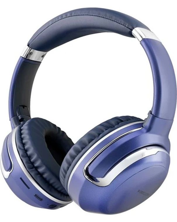 Wireless Bluetooth Headphones With Mic Over-Ear Headset Earphones UK All Devices_voghion.com