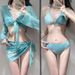 Bikini For Women, Two-Piece Four-Piece Set, Long Sleeve, Sun Protection, Sexy Girl, Brightening, Beach Vacation, Hot_voghion.com