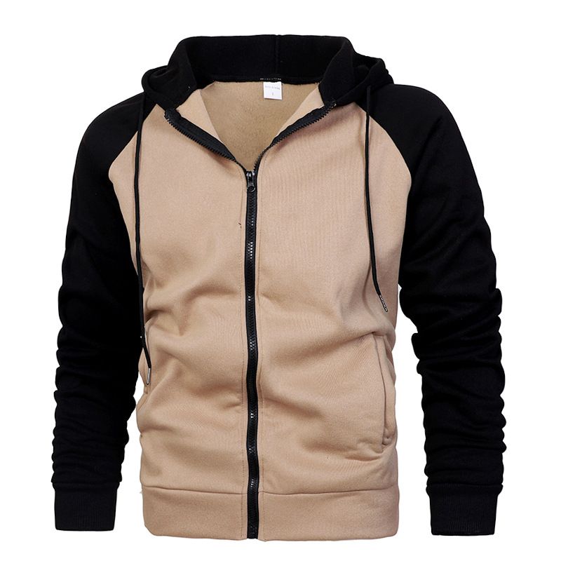 Cross Border New Coat Autumn And Winter European And American Men's Color Matching Fashion Raglan Sleeve Sweatshirt Men's Casual Sports Top_voghion.com