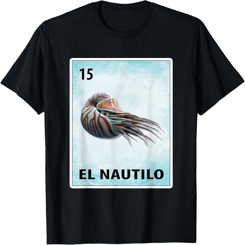 Μπλουζάκι El Nautilo με κάρτες Mexican Nautilus._voghion.com