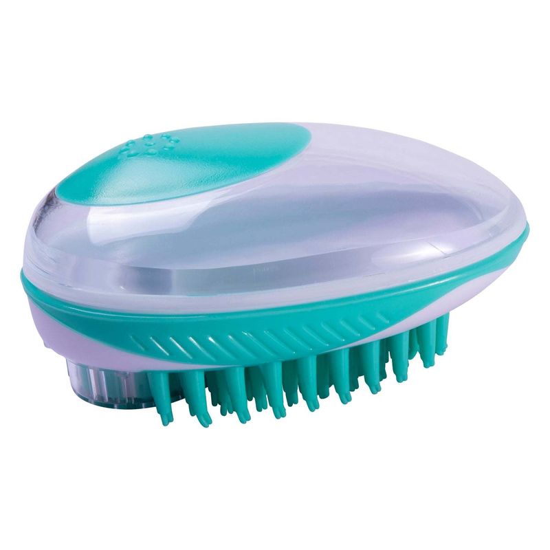 Pet Life 'Swasher' Shampoo Dispensing Massage and Bathing Brush_voghion.com